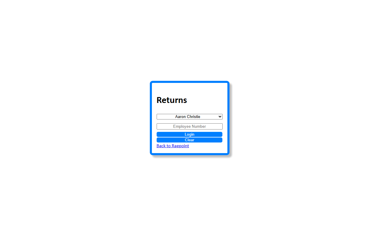 Return Tracker preview
